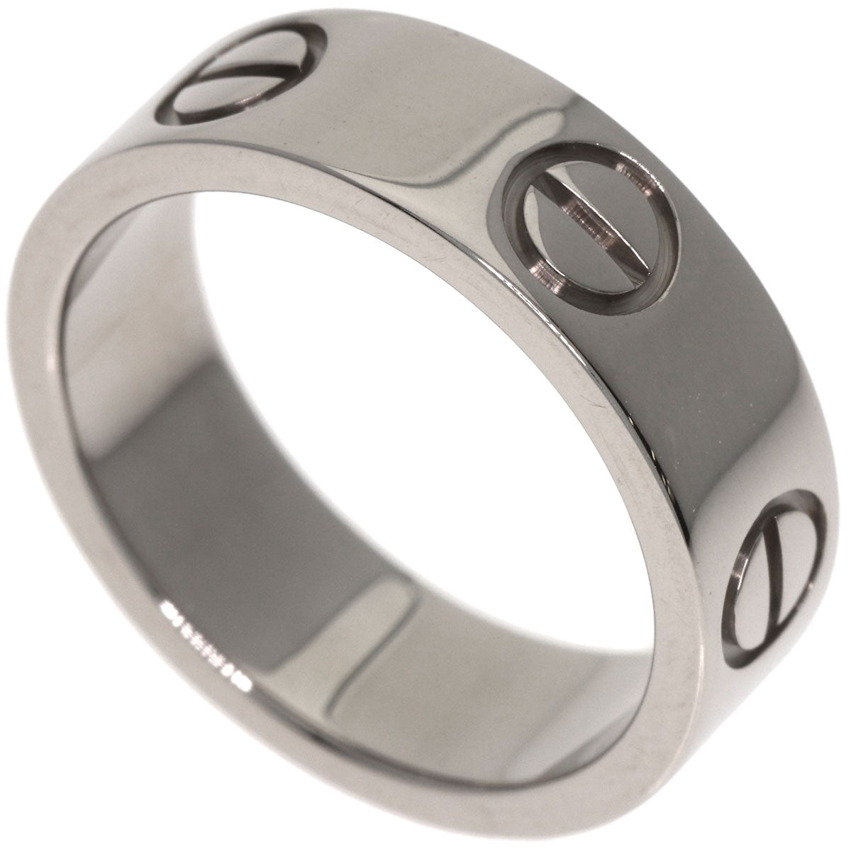 CARTIER love ring #48 Ring K18 White Gold Ladies [Used]