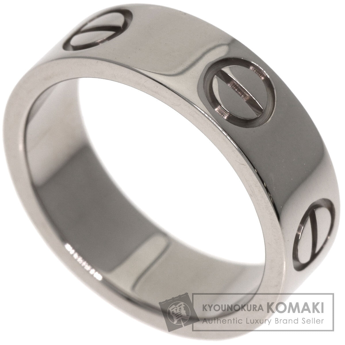 CARTIER love ring #48 Ring K18 White Gold Ladies [Used]