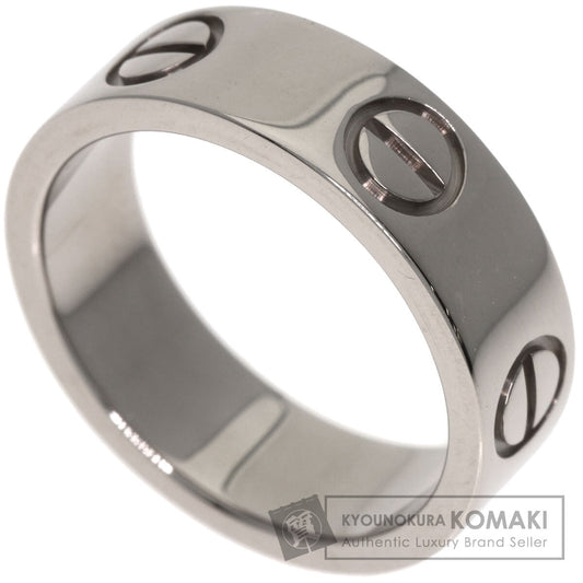 CARTIER love ring #48 Ring K18 White Gold Ladies [Used]