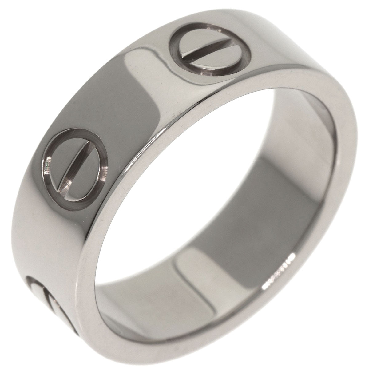 CARTIER love ring #48 Ring K18 White Gold Ladies [Used]