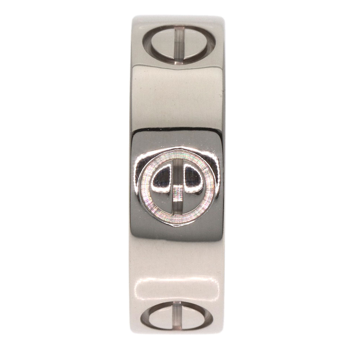 CARTIER love ring #48 Ring K18 White Gold Ladies [Used]