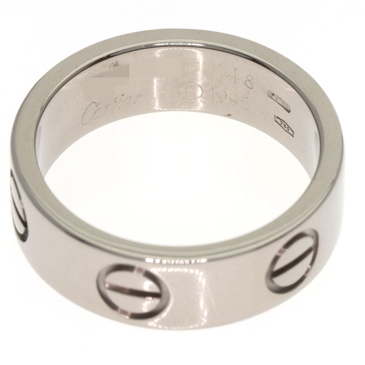 CARTIER love ring #48 Ring K18 White Gold Ladies [Used]