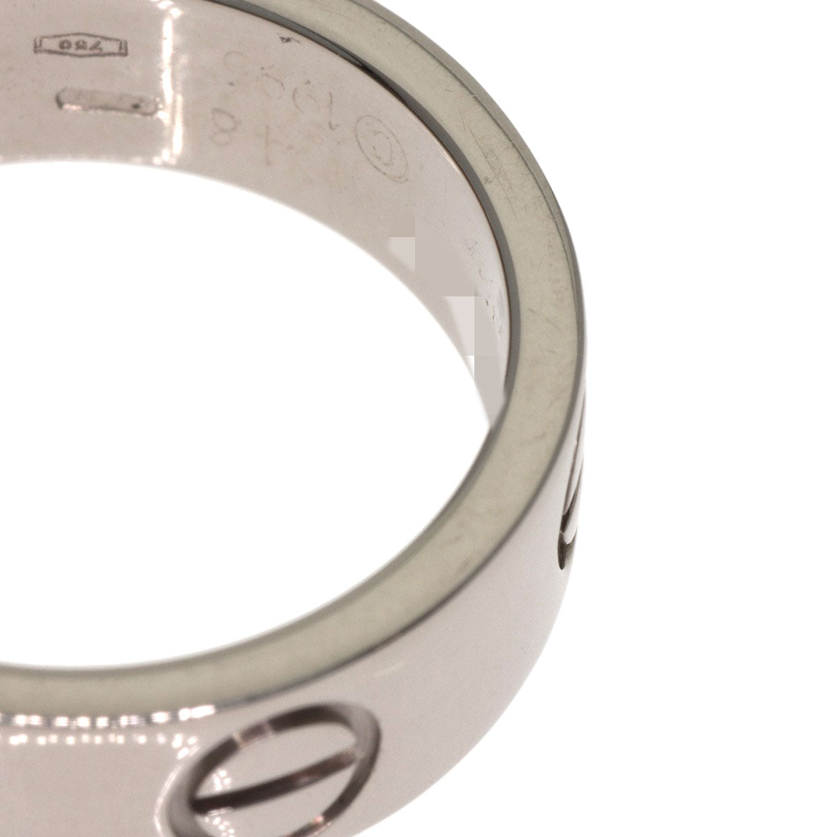 CARTIER love ring #48 Ring K18 White Gold Ladies [Used]