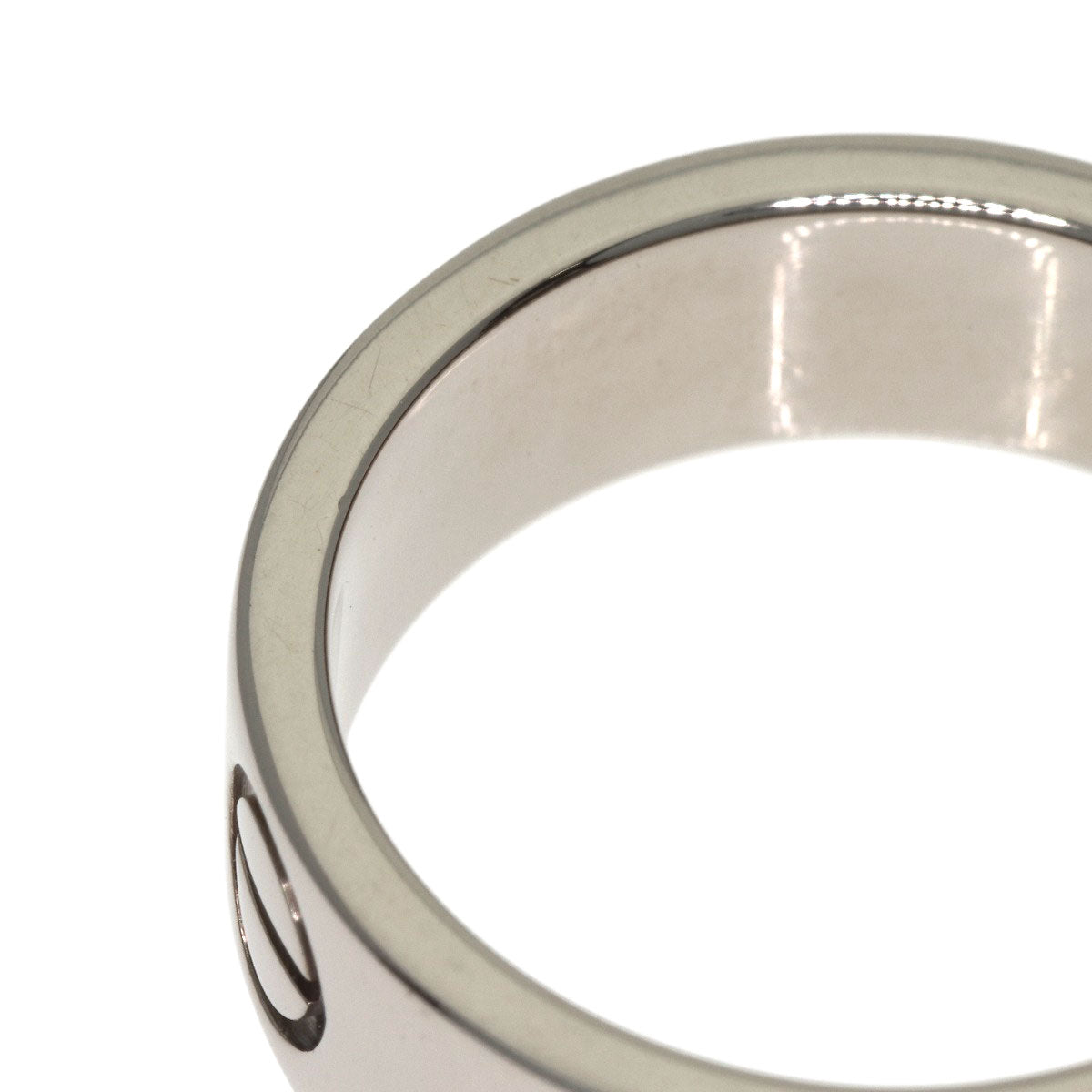 CARTIER love ring #48 Ring K18 White Gold Ladies [Used]
