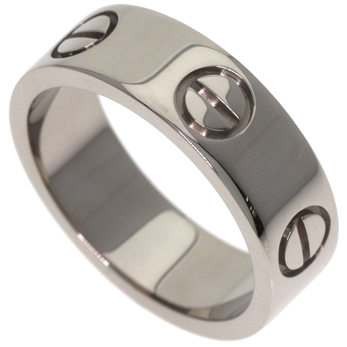 CARTIER love ring #49 Ring K18 White Gold Ladies [Used]