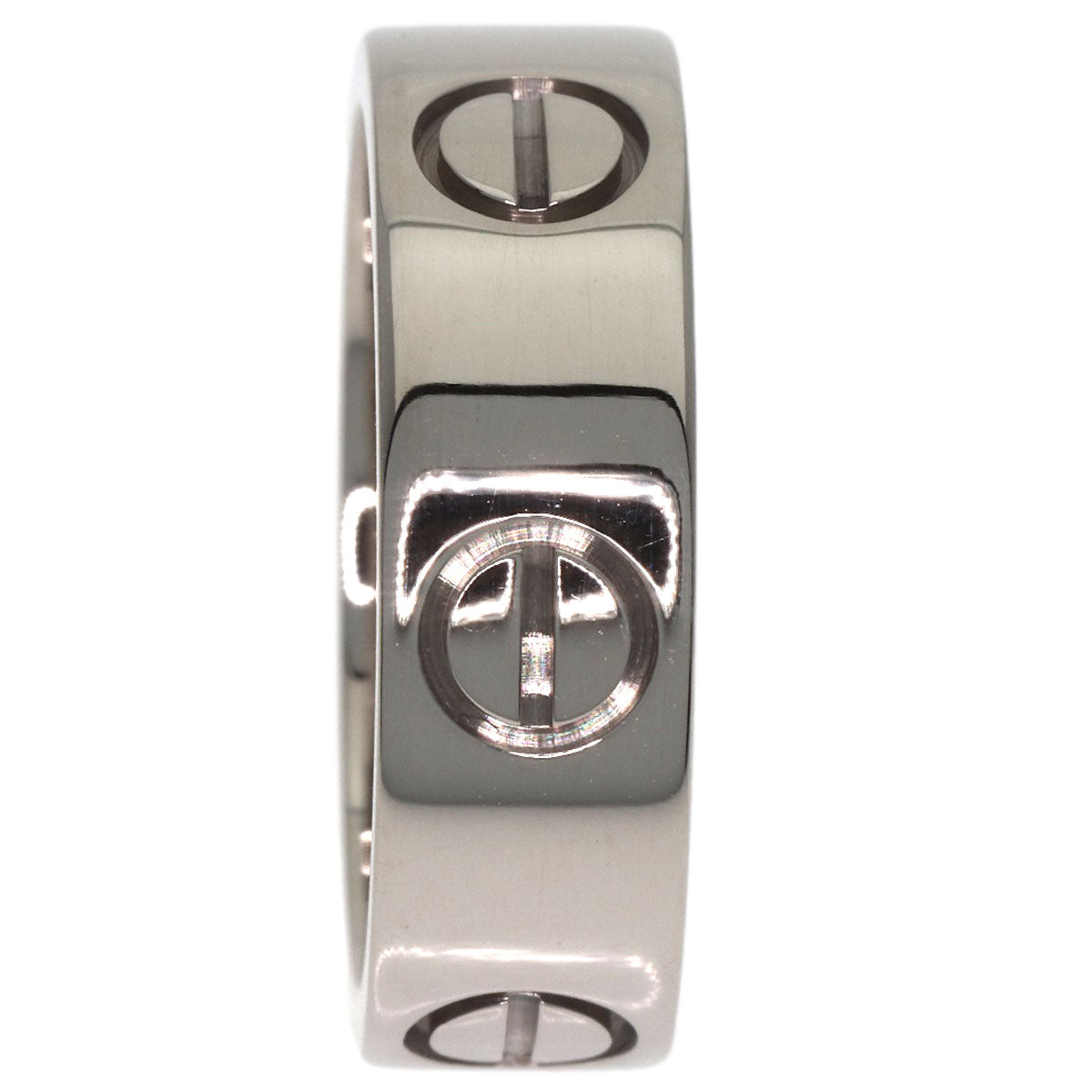 CARTIER love ring #49 Ring K18 White Gold Ladies [Used]