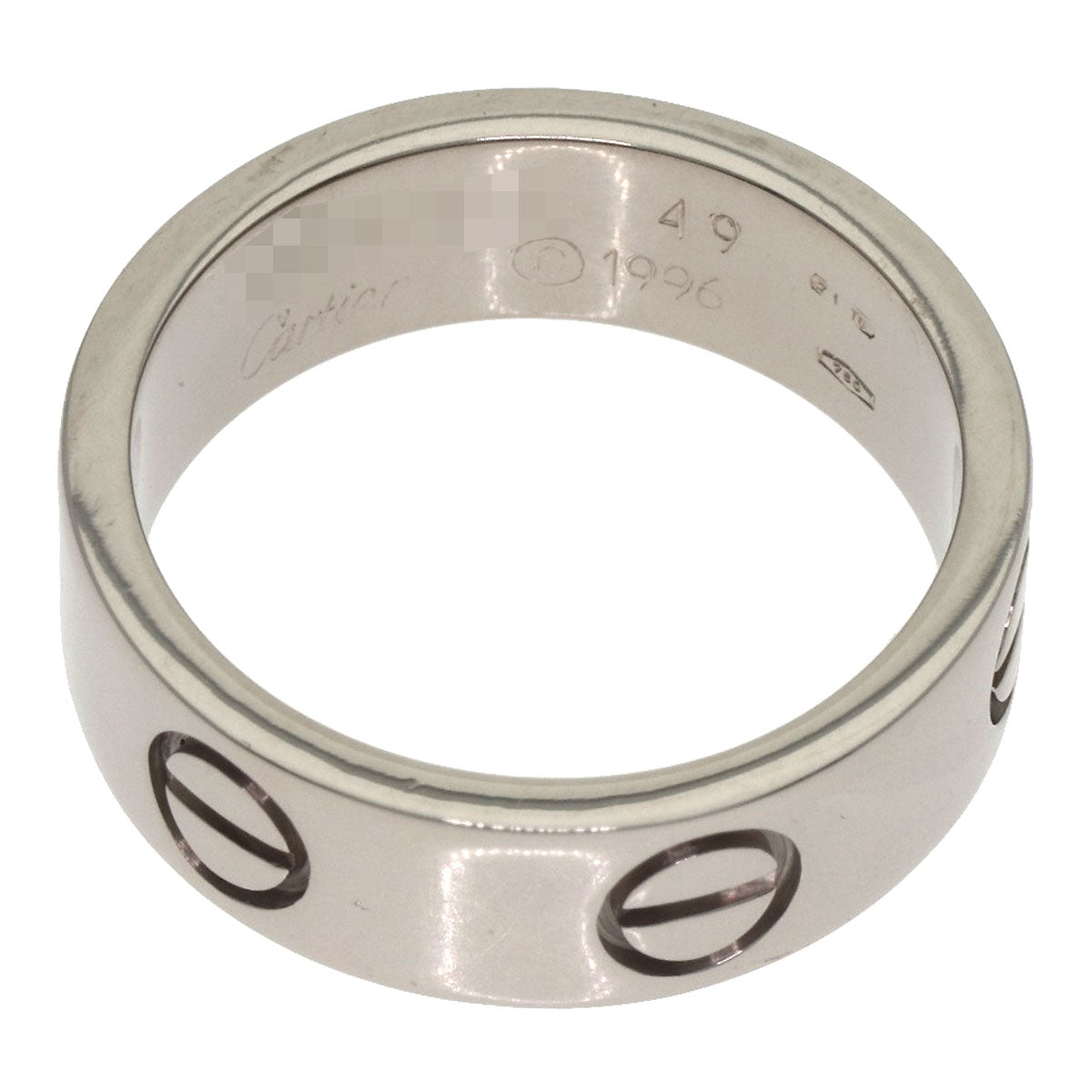 CARTIER love ring #49 Ring K18 White Gold Ladies [Used]
