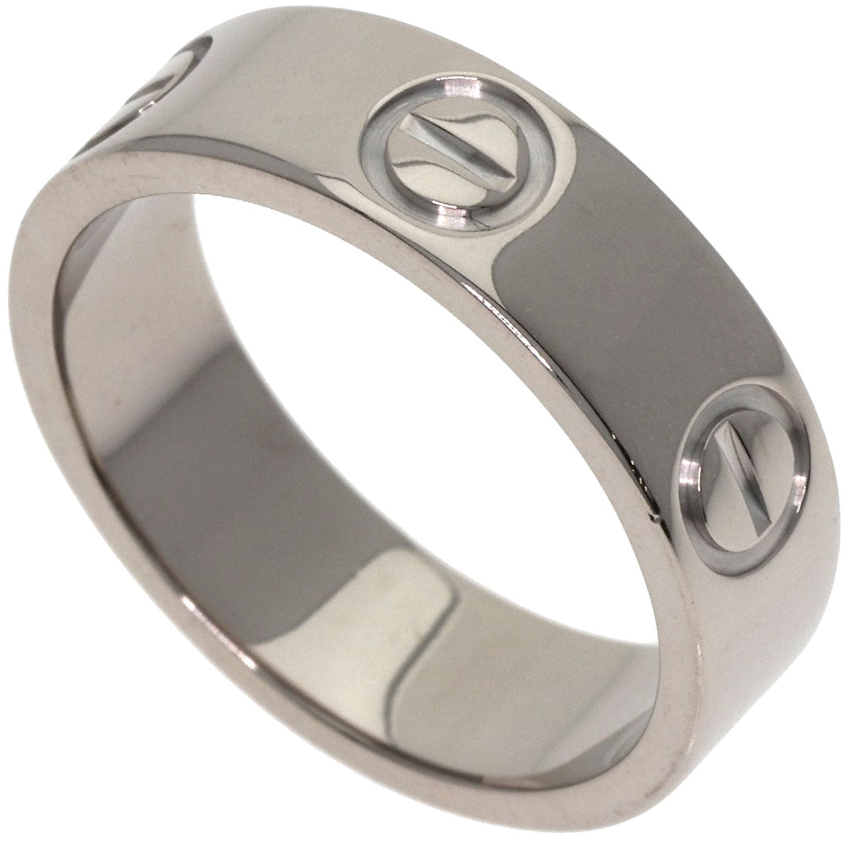 CARTIER love ring #49 Ring K18 White Gold Ladies [Used]