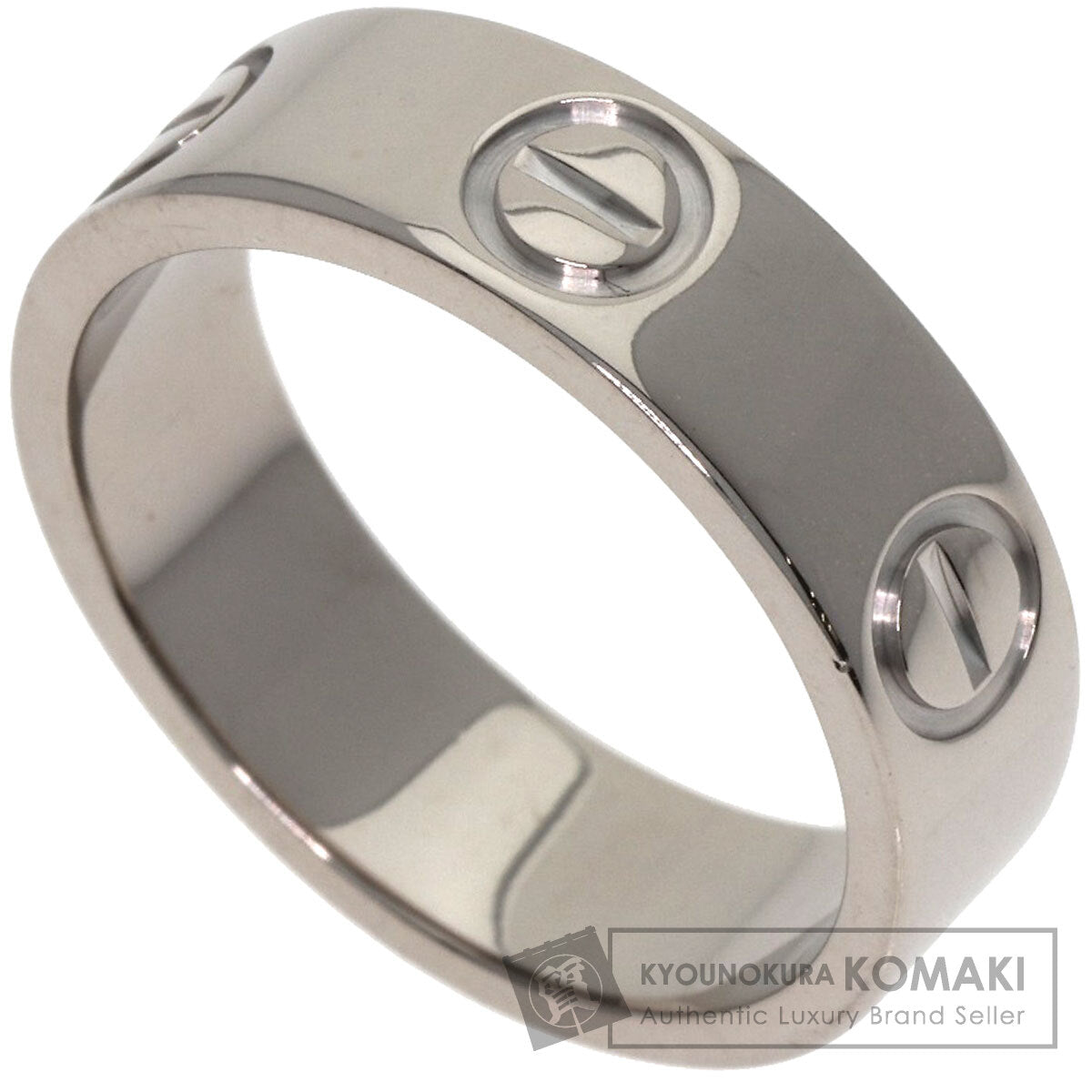 CARTIER love ring #49 Ring K18 White Gold Ladies [Used]