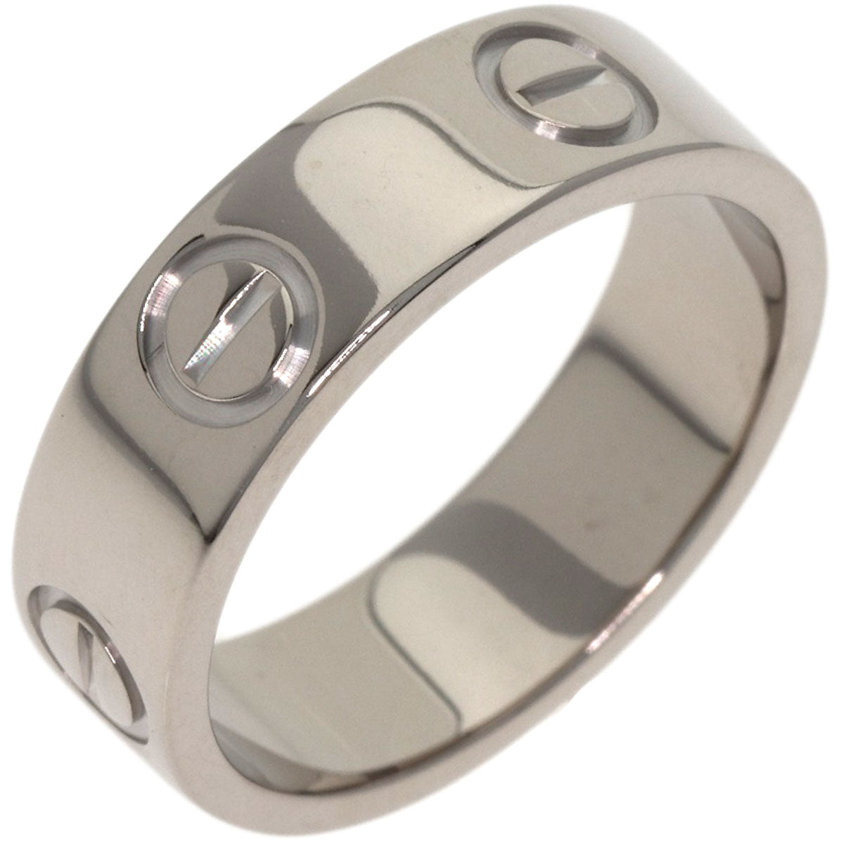 CARTIER love ring #49 Ring K18 White Gold Ladies [Used]