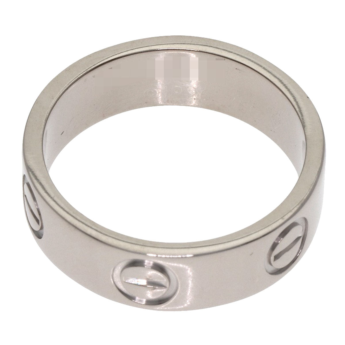 CARTIER love ring #49 Ring K18 White Gold Ladies [Used]