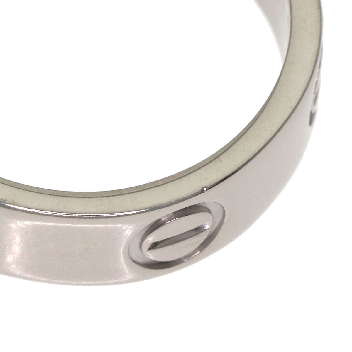 CARTIER love ring #49 Ring K18 White Gold Ladies [Used]