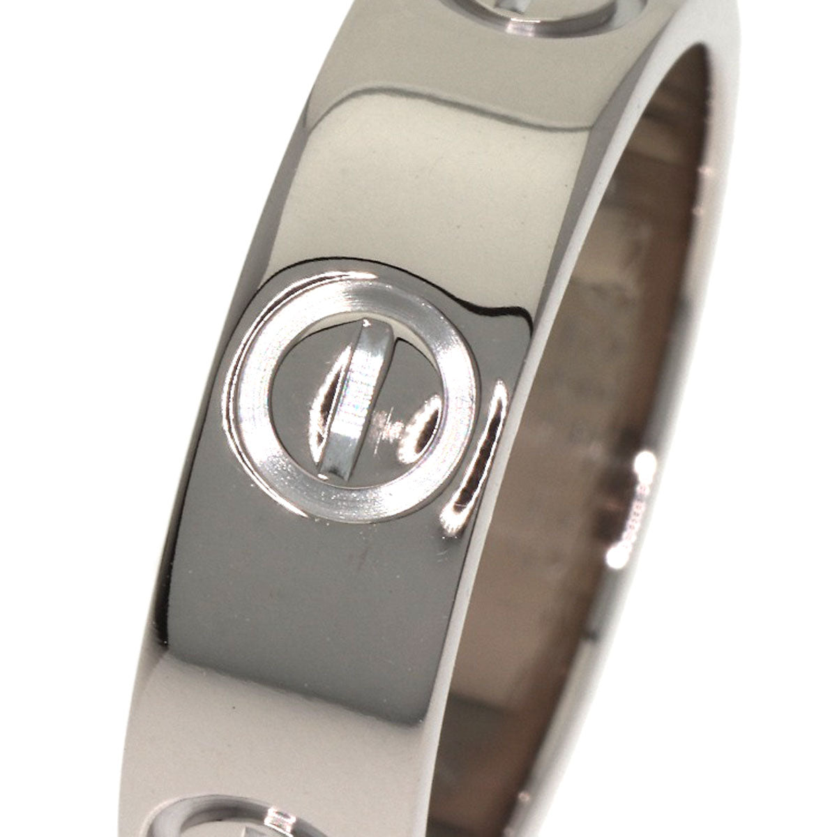CARTIER love ring #49 Ring K18 White Gold Ladies [Used]
