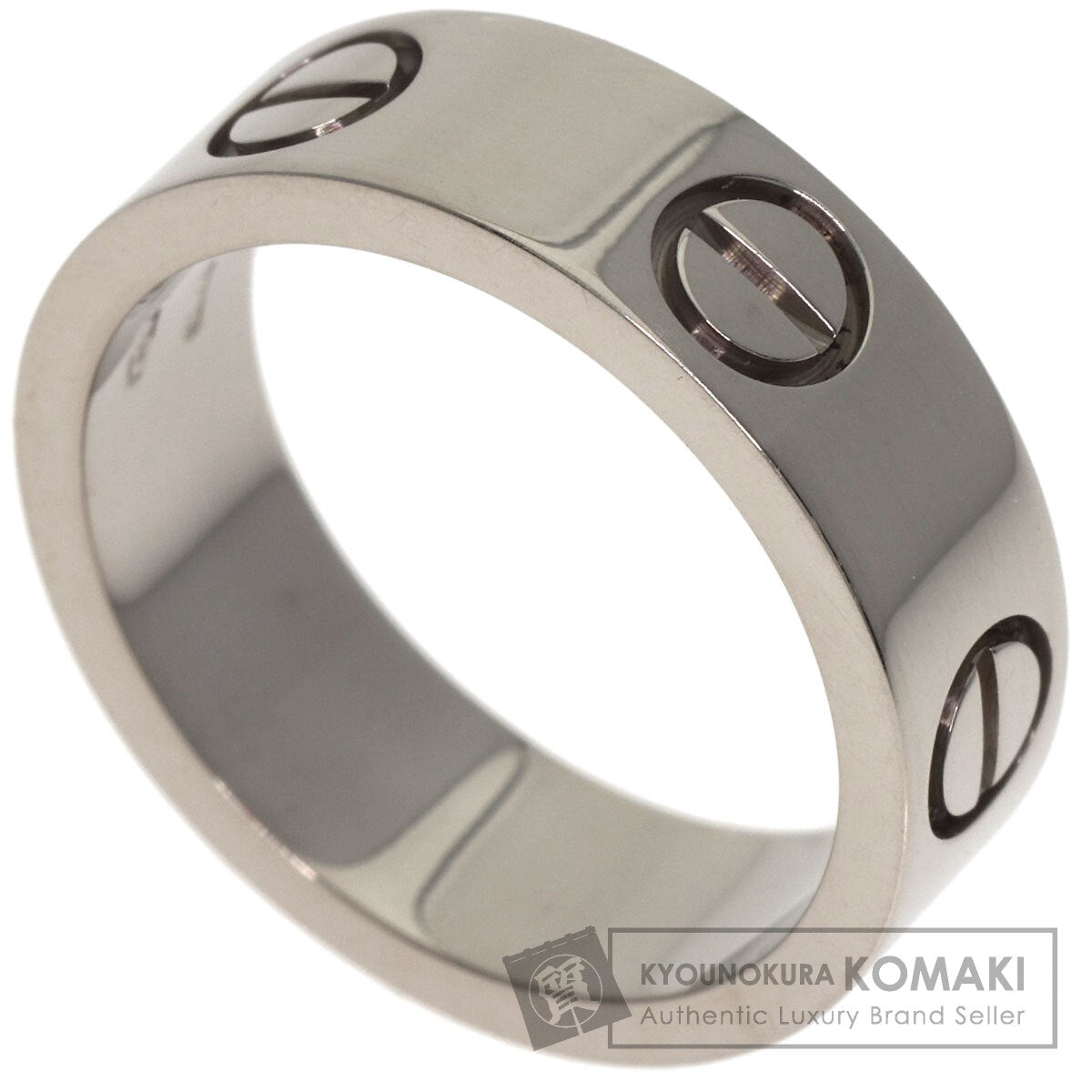 CARTIER love ring #49 Ring K18 White Gold Ladies [Used]