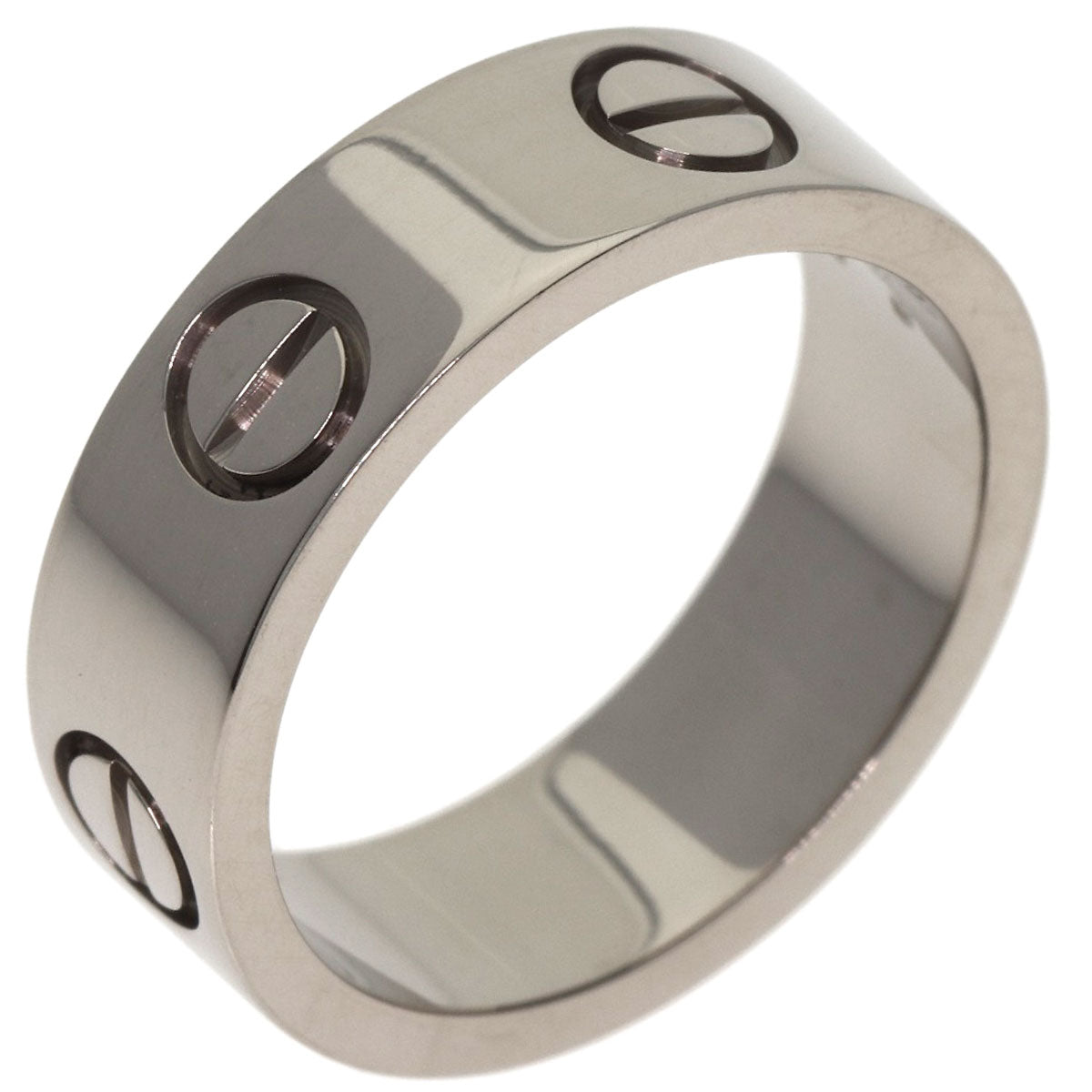 CARTIER love ring #49 Ring K18 White Gold Ladies [Used]