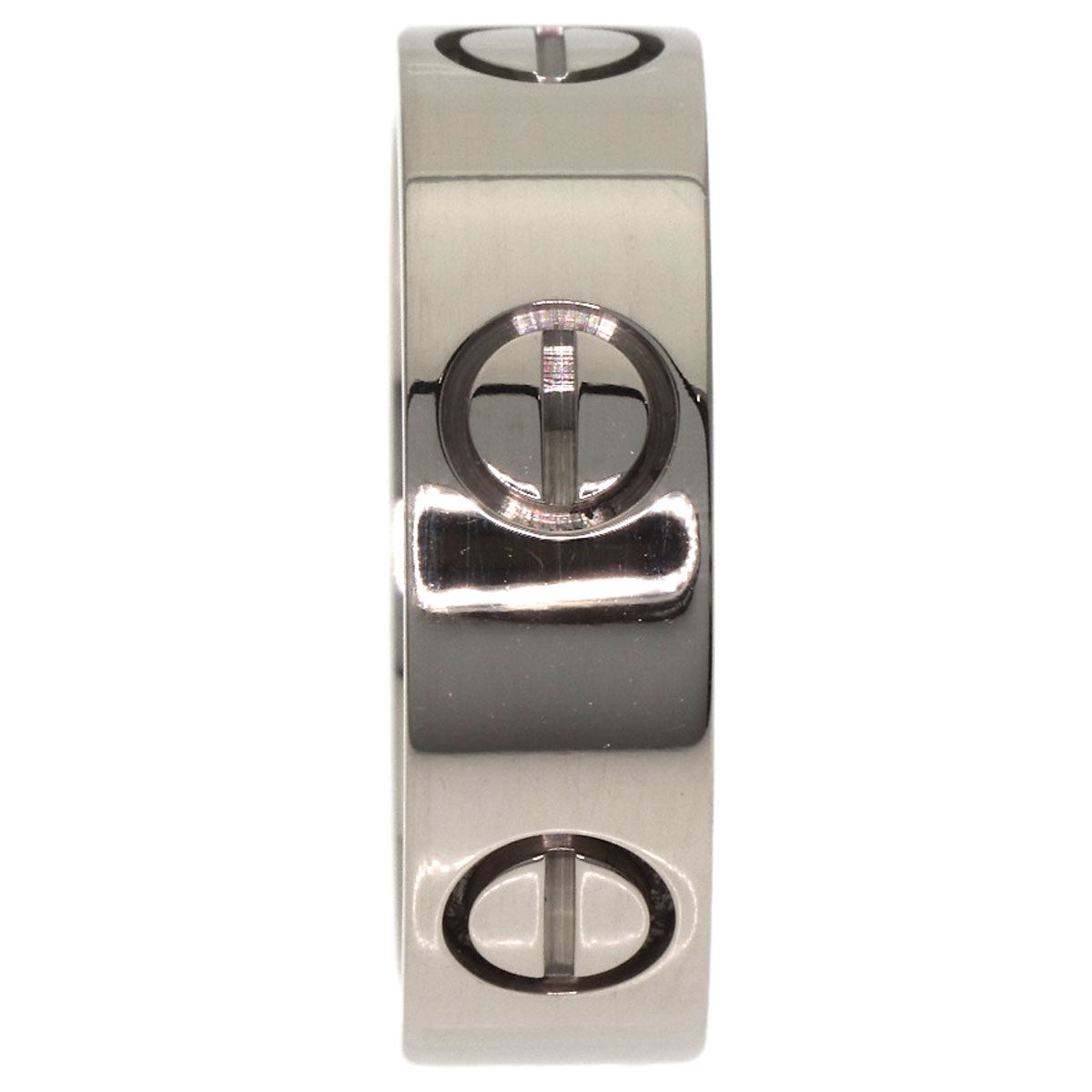 CARTIER love ring #49 Ring K18 White Gold Ladies [Used]