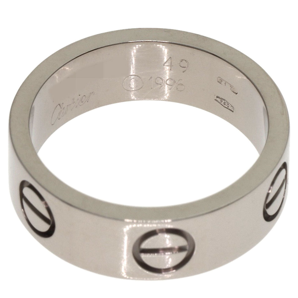 CARTIER love ring #49 Ring K18 White Gold Ladies [Used]