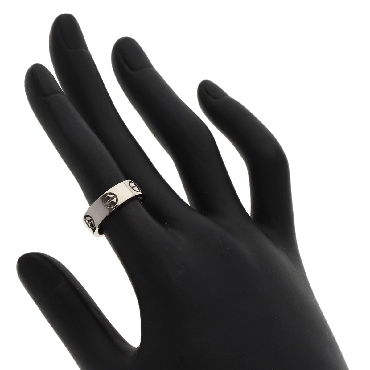 CARTIER love ring #49 Ring K18 White Gold Ladies [Used]