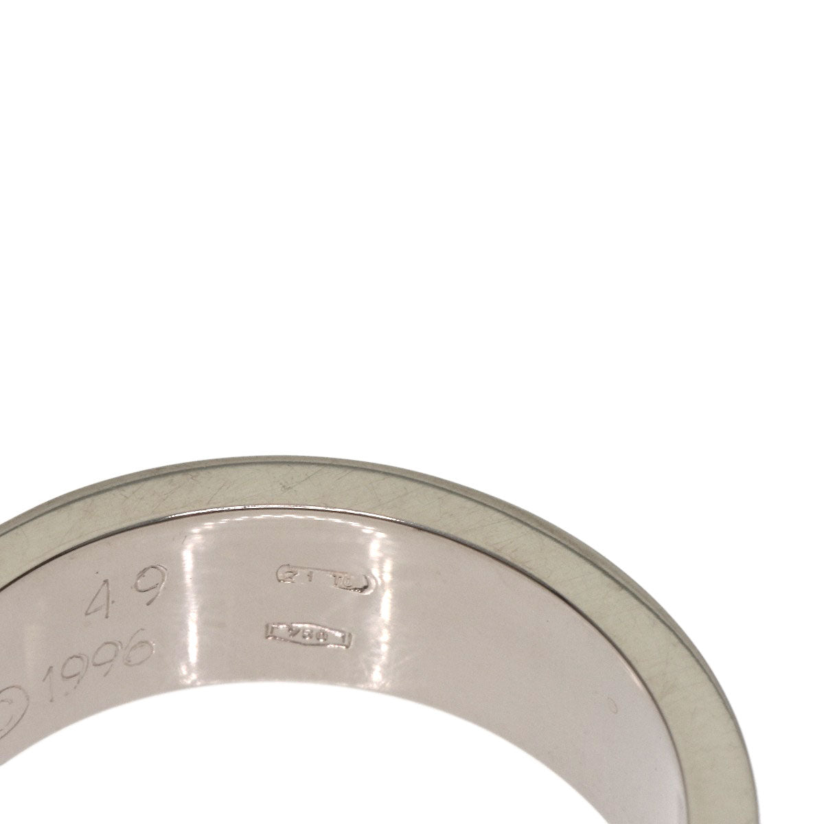 CARTIER love ring #49 Ring K18 White Gold Ladies [Used]