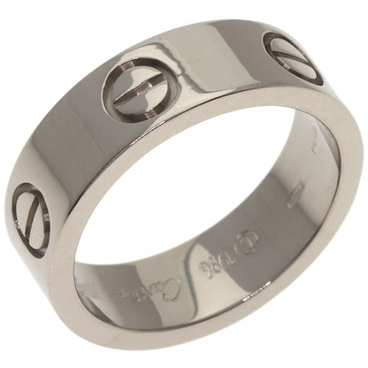 CARTIER love ring #51 Ring K18 White Gold Ladies [Used]