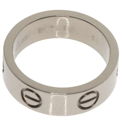 CARTIER love ring #51 Ring K18 White Gold Ladies [Used]