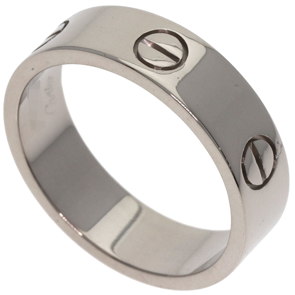 CARTIER love ring #59 Ring K18 White Gold Ladies [Used]
