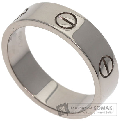 CARTIER love ring #59 Ring K18 White Gold Ladies [Used]