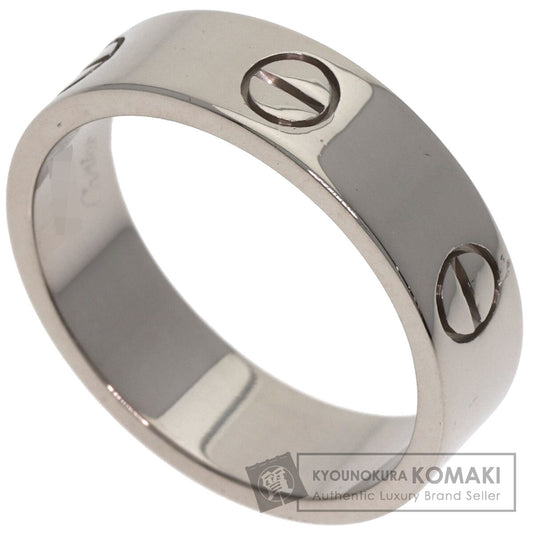 CARTIER love ring #59 Ring K18 White Gold Ladies [Used]