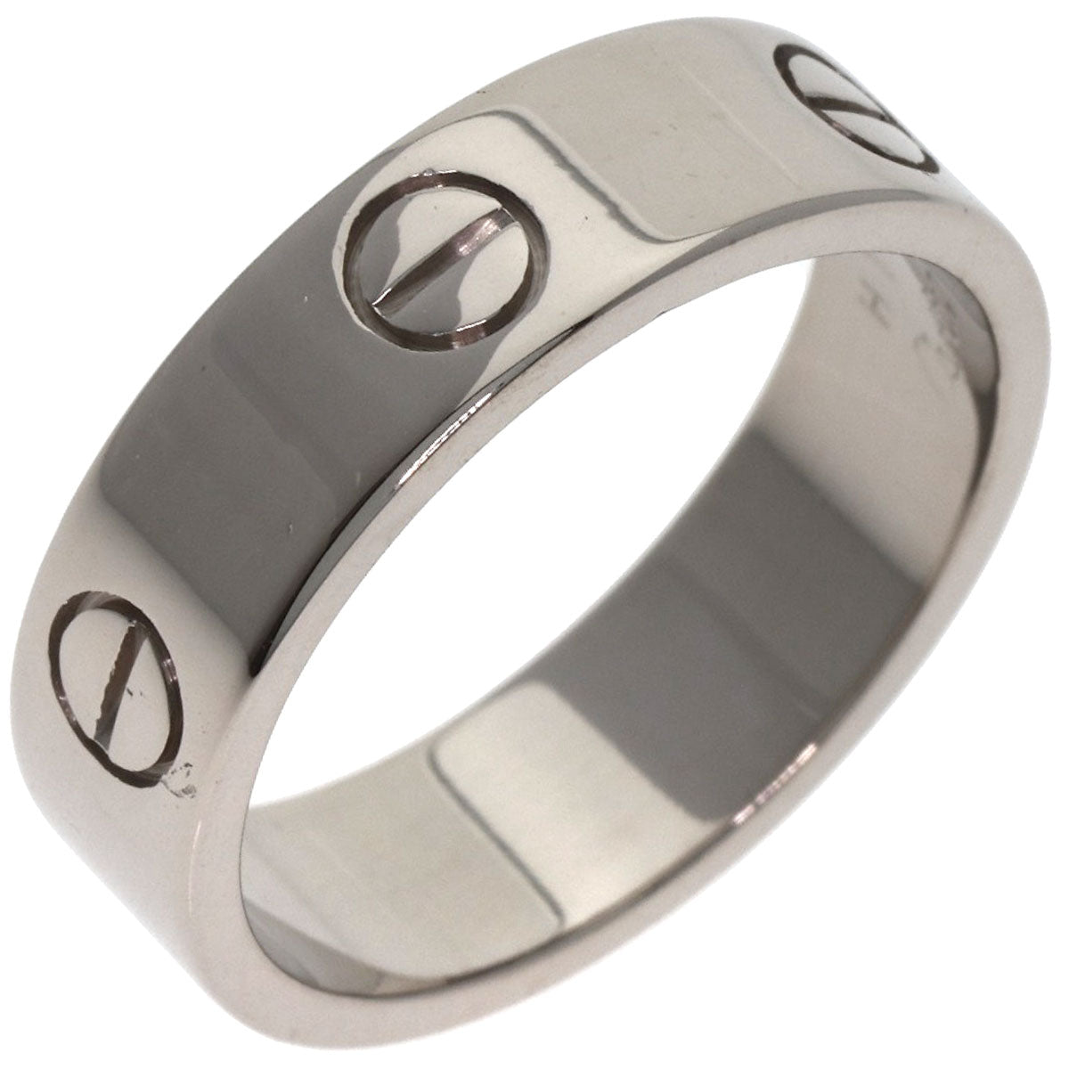 CARTIER love ring #59 Ring K18 White Gold Ladies [Used]