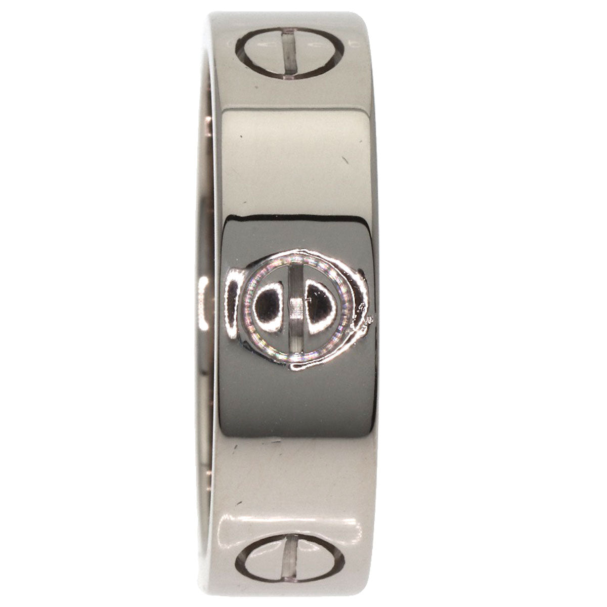 CARTIER love ring #59 Ring K18 White Gold Ladies [Used]