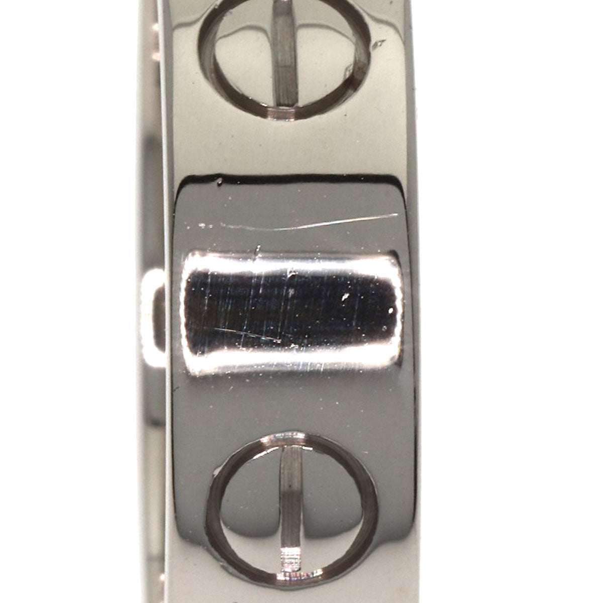 CARTIER love ring #59 Ring K18 White Gold Ladies [Used]