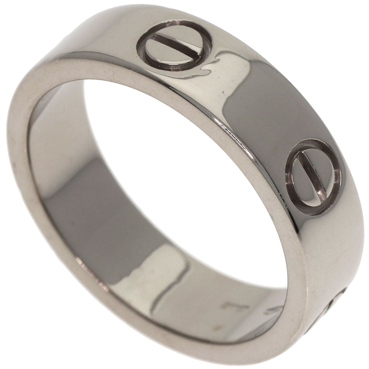CARTIER love ring #56 Ring K18 White Gold Ladies [Used]