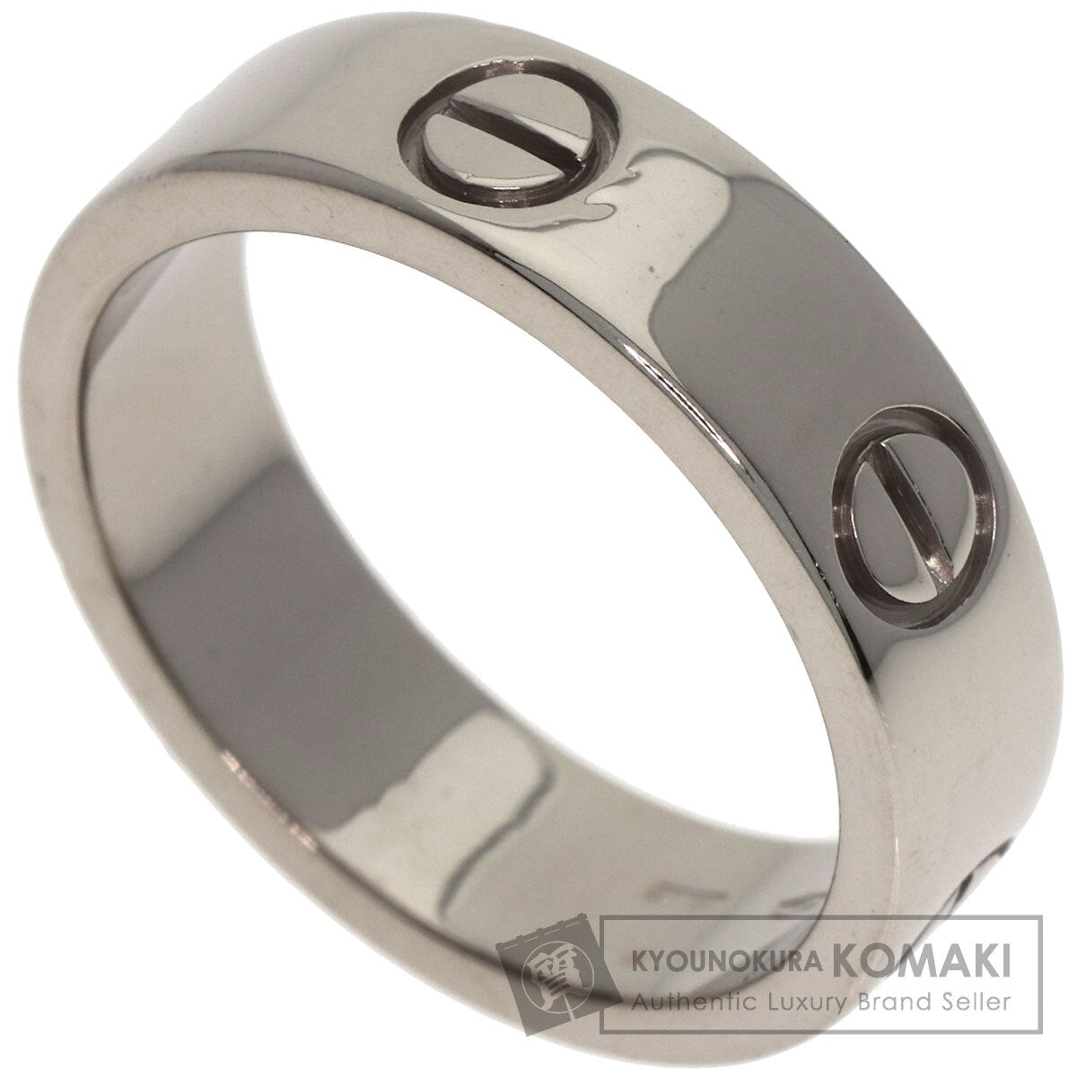 CARTIER love ring #56 Ring K18 White Gold Ladies [Used]