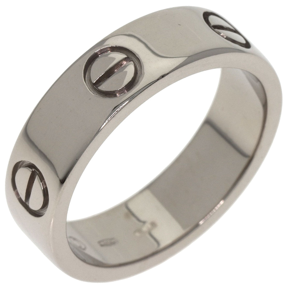 CARTIER love ring #56 Ring K18 White Gold Ladies [Used]