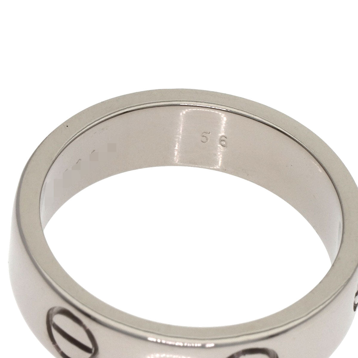CARTIER love ring #56 Ring K18 White Gold Ladies [Used]
