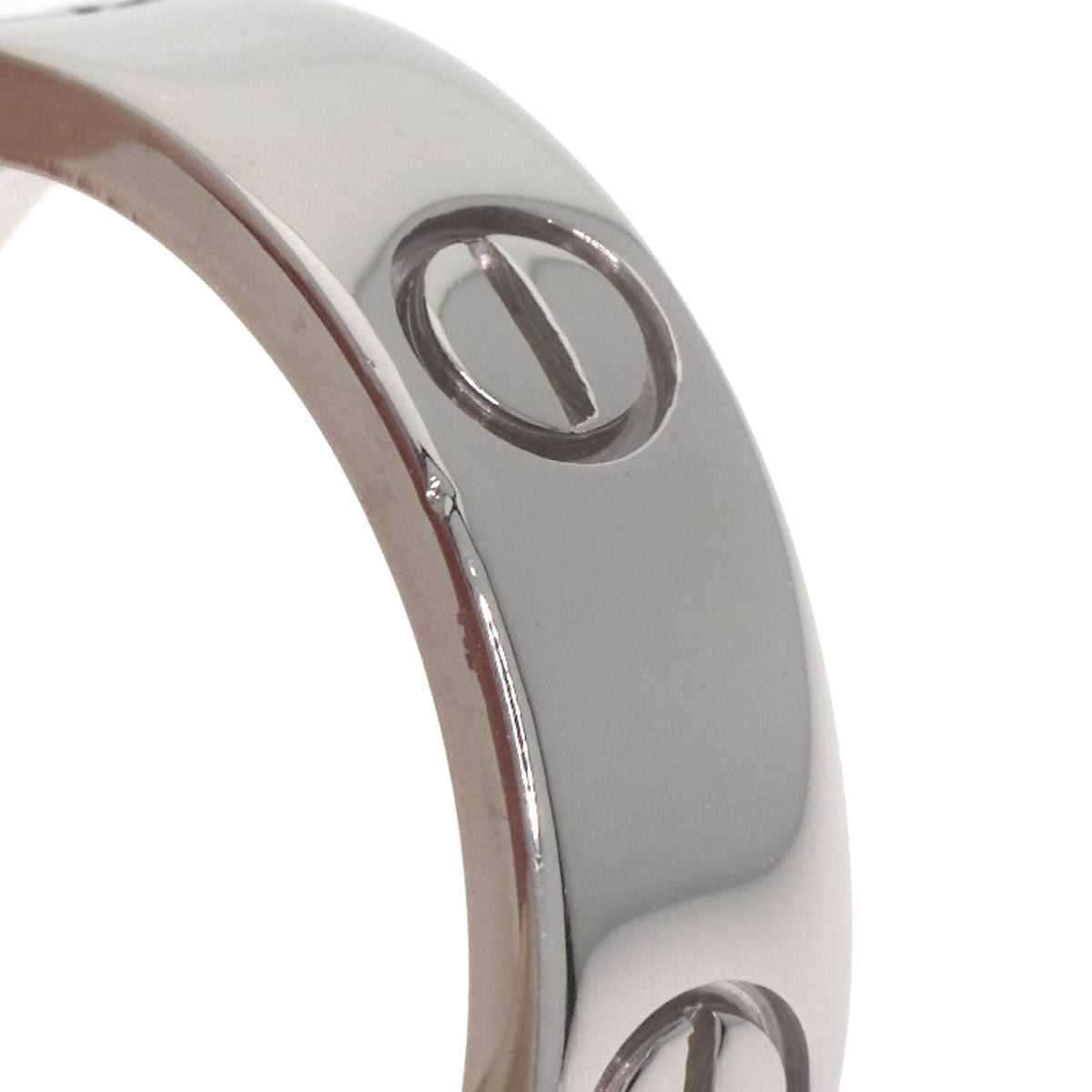 CARTIER love ring #56 Ring K18 White Gold Ladies [Used]