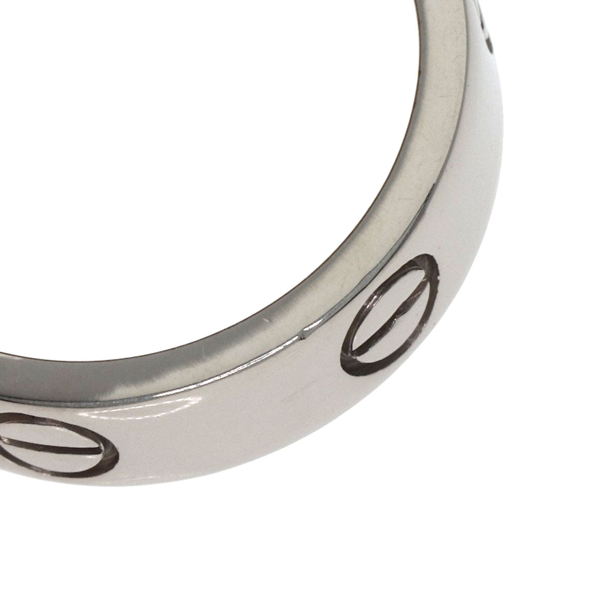 CARTIER love ring #56 Ring K18 White Gold Ladies [Used]