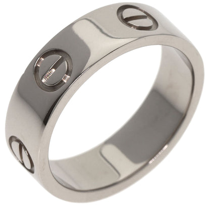 CARTIER love ring #51 Ring K18 White Gold Ladies [Used]
