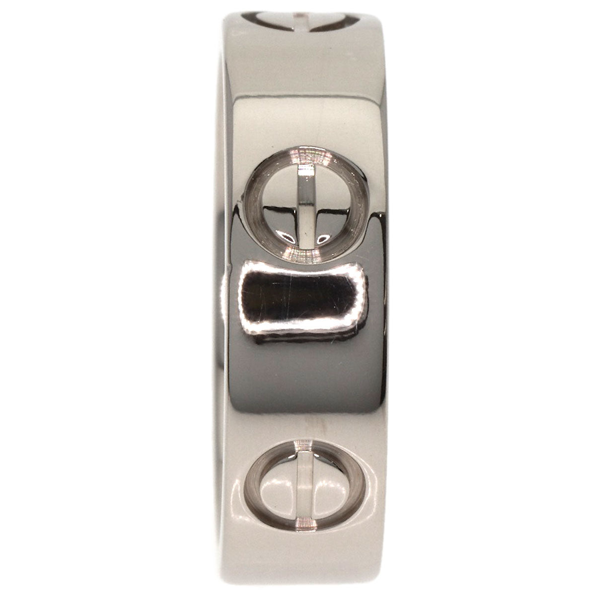 CARTIER love ring #51 Ring K18 White Gold Ladies [Used]