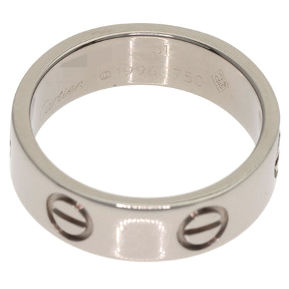 CARTIER love ring #51 Ring K18 White Gold Ladies [Used]