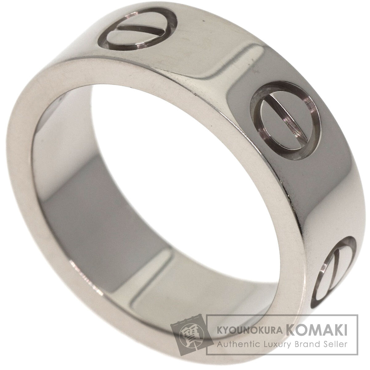 CARTIER love ring #47 Ring K18 White Gold Ladies [Used]