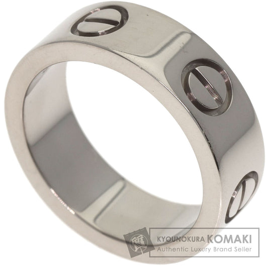CARTIER love ring #47 Ring K18 White Gold Ladies [Used]