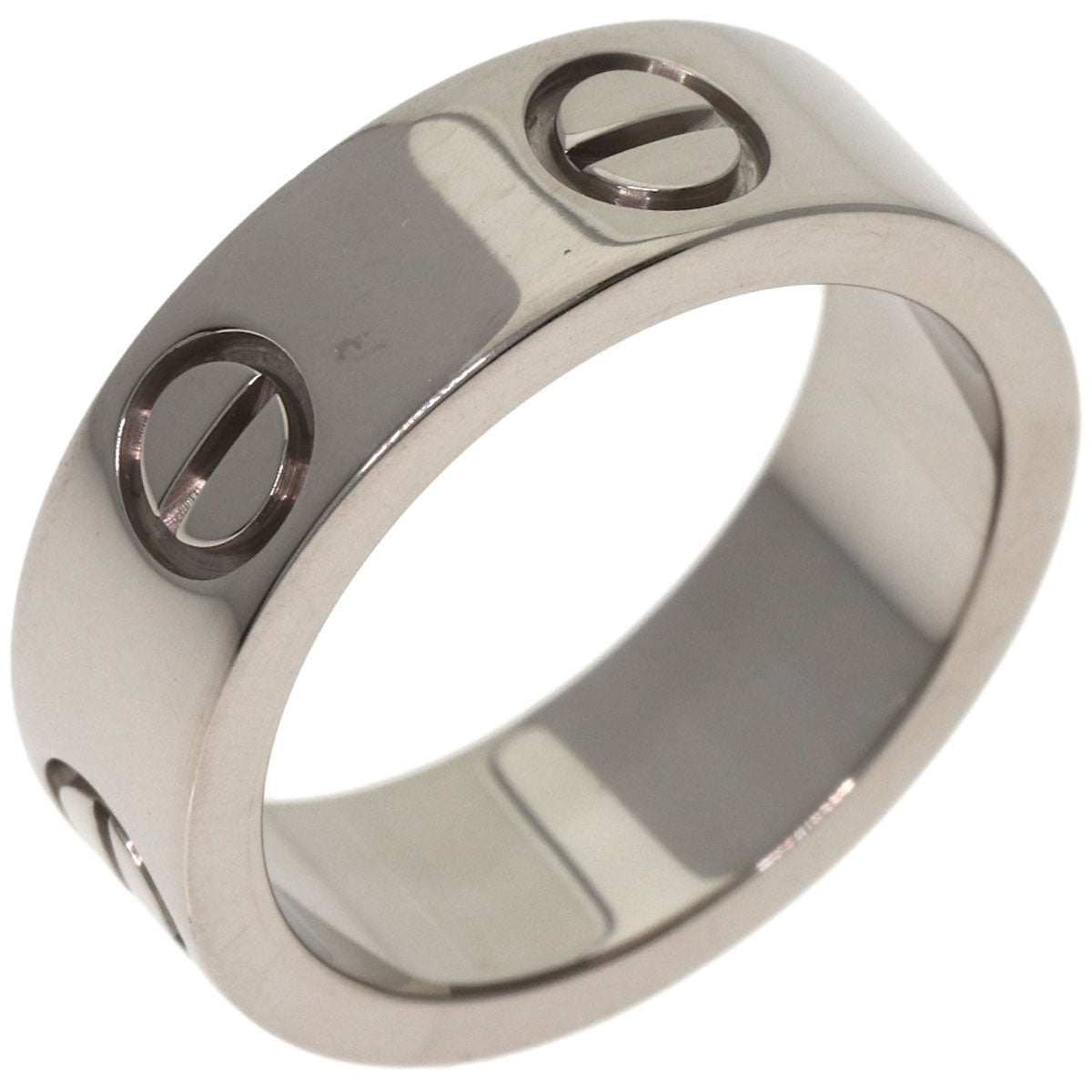 CARTIER love ring #47 Ring K18 White Gold Ladies [Used]