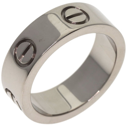 CARTIER love ring #47 Ring K18 White Gold Ladies [Used]