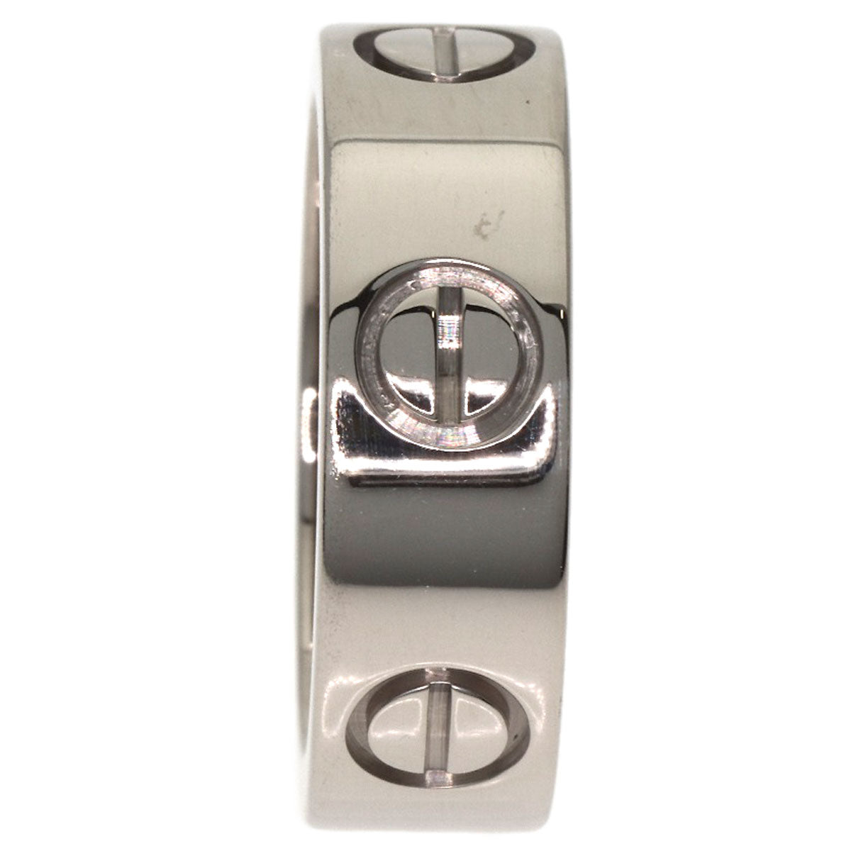 CARTIER love ring #47 Ring K18 White Gold Ladies [Used]