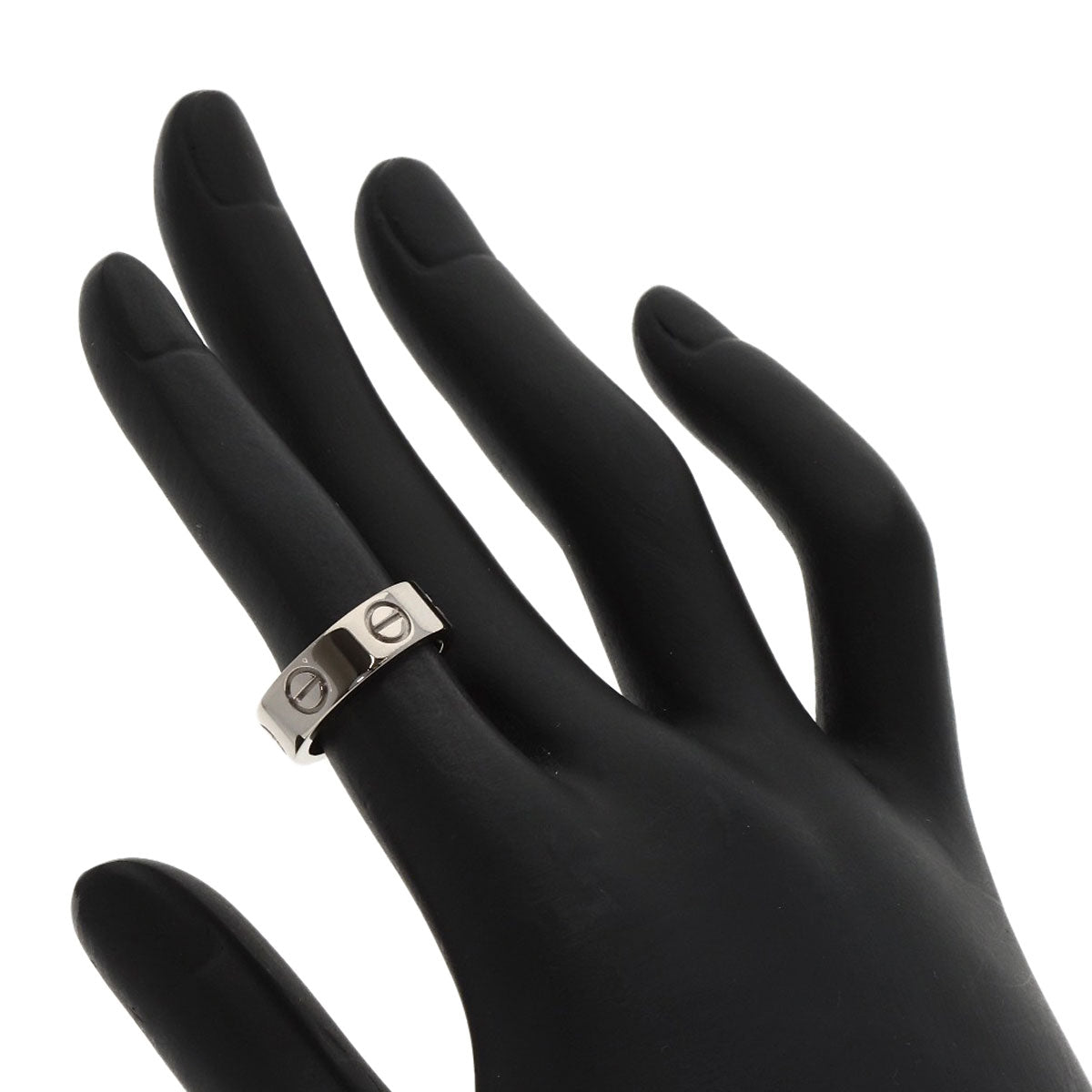 CARTIER love ring #47 Ring K18 White Gold Ladies [Used]