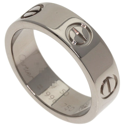 CARTIER love ring #50 Ring K18 White Gold Ladies [Used]