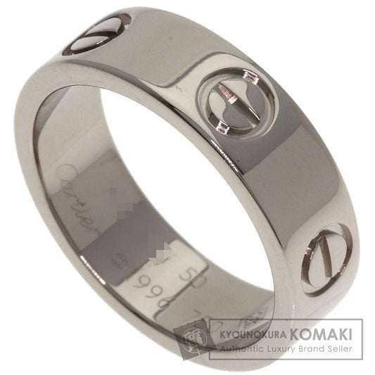 CARTIER love ring #50 Ring K18 White Gold Ladies [Used]