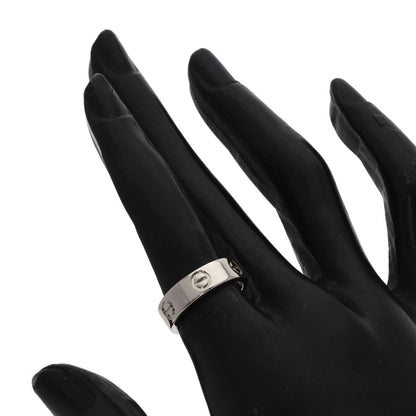 CARTIER love ring #50 Ring K18 White Gold Ladies [Used]