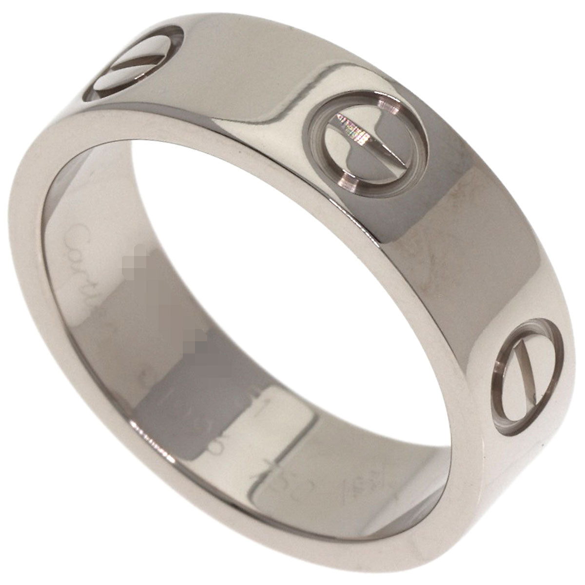 CARTIER love ring #51 Ring K18 White Gold Ladies [Used]